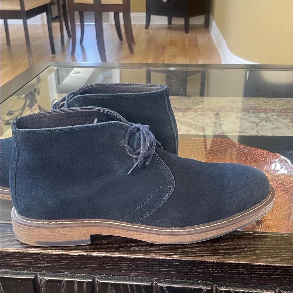 Joseph Abboud Men's Blue Suede Chukka Boots Size 9.5